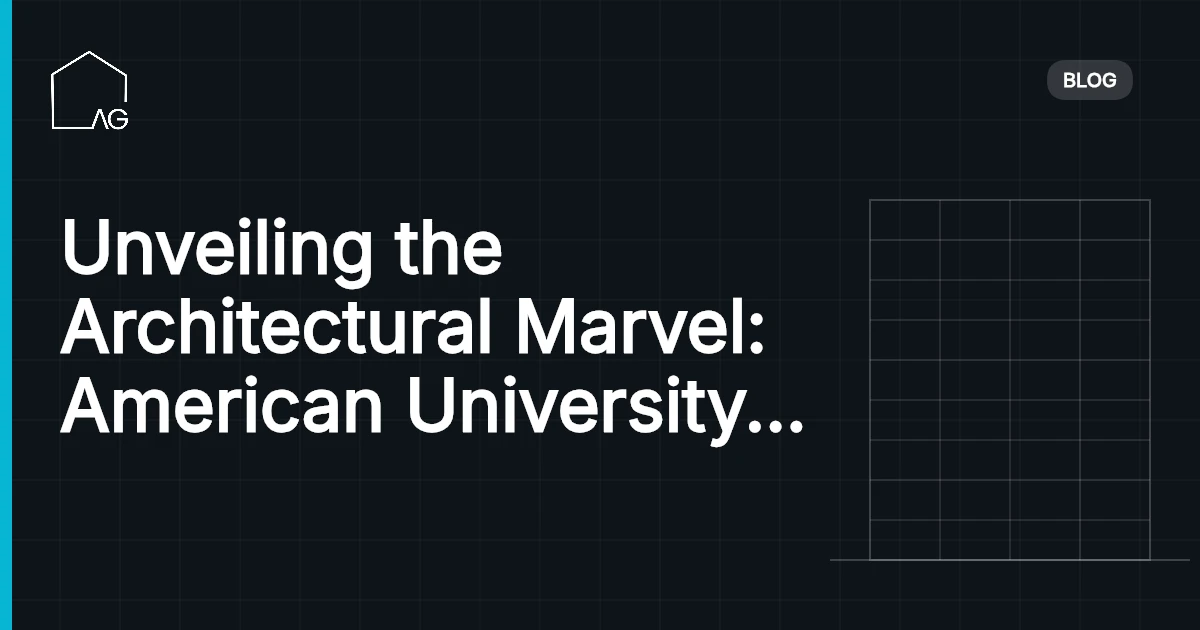 Unveiling the Architectural Marvel: American University in Cairo's Department of Architecture (Egypt)