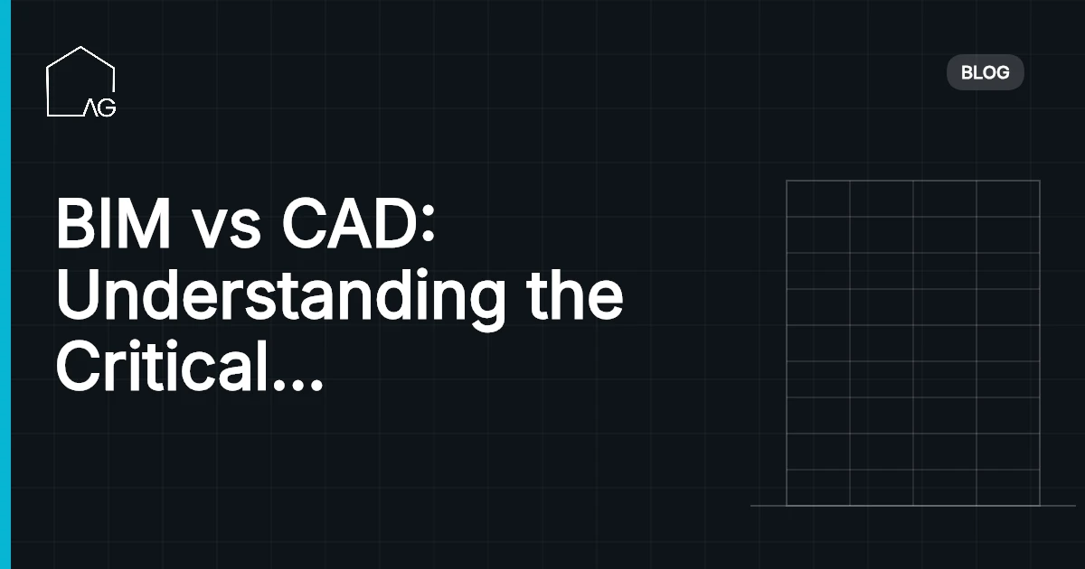 BIM vs CAD: Understanding the Critical Differences and Their Impact in 2026