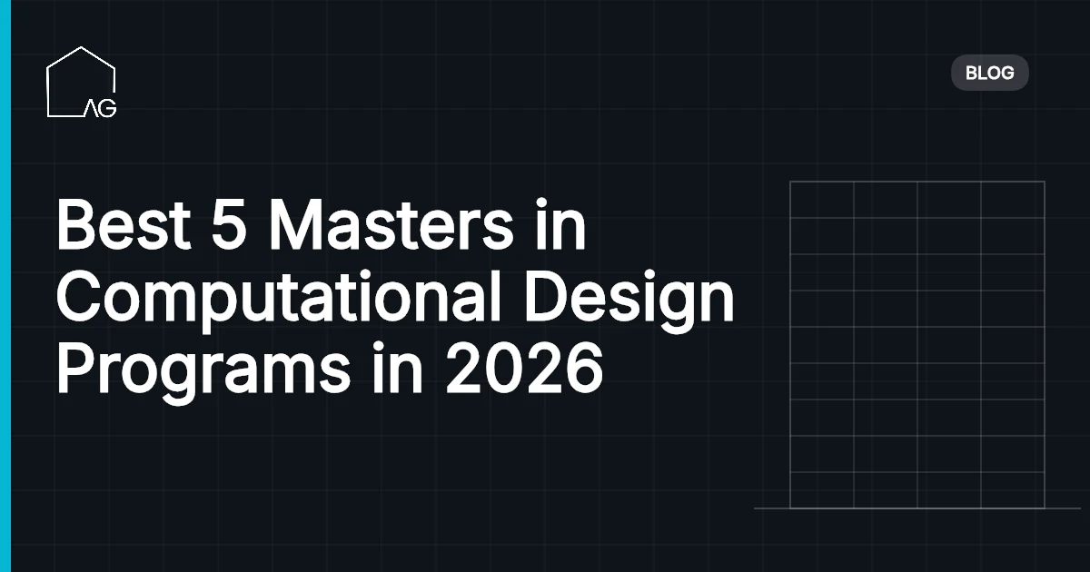 Best 5 Masters in Computational Design Programs in 2026