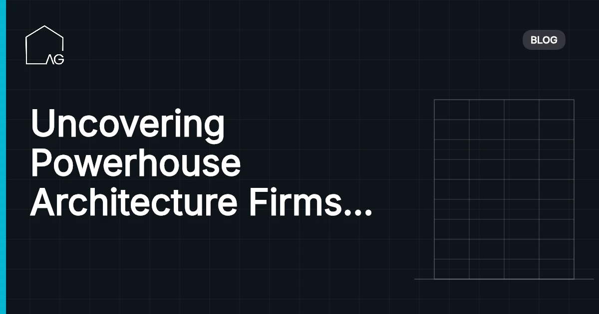 Uncovering Powerhouse Architecture Firms in Florence