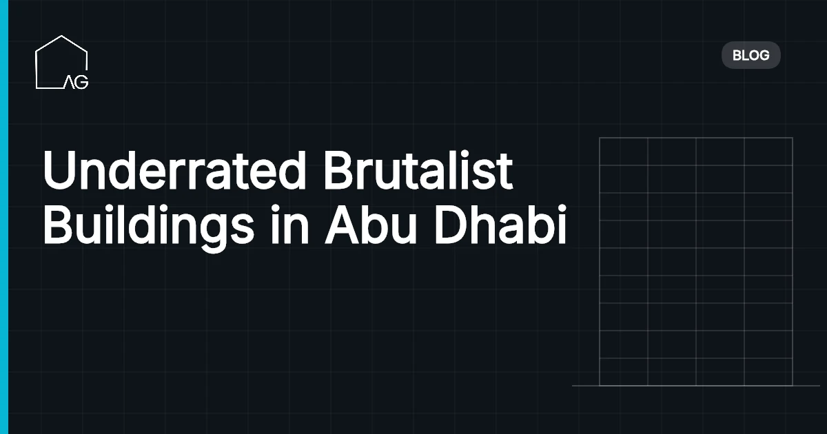 Underrated Brutalist Buildings in Abu Dhabi