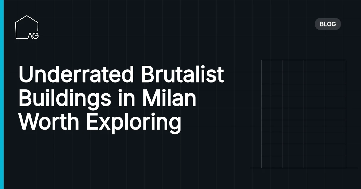 Underrated Brutalist Buildings in Milan Worth Exploring