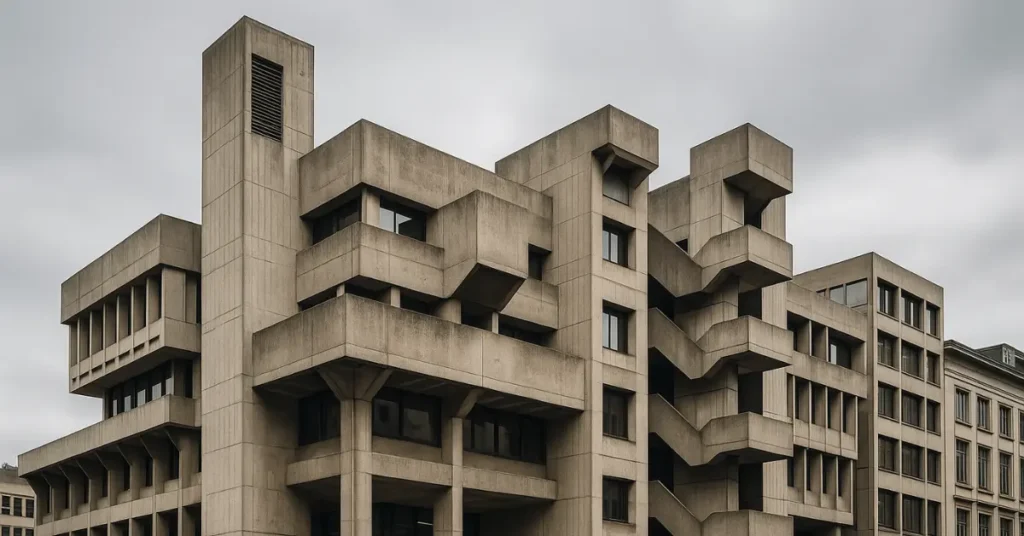 Brutalist Buildings in Brussels