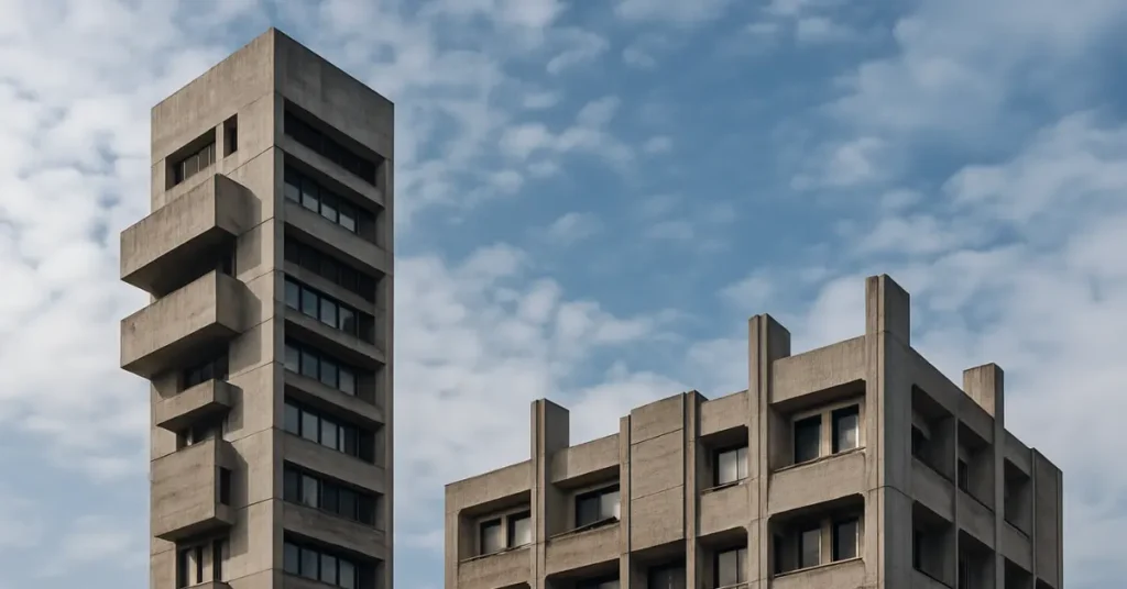 Brutalist Buildings in Milan