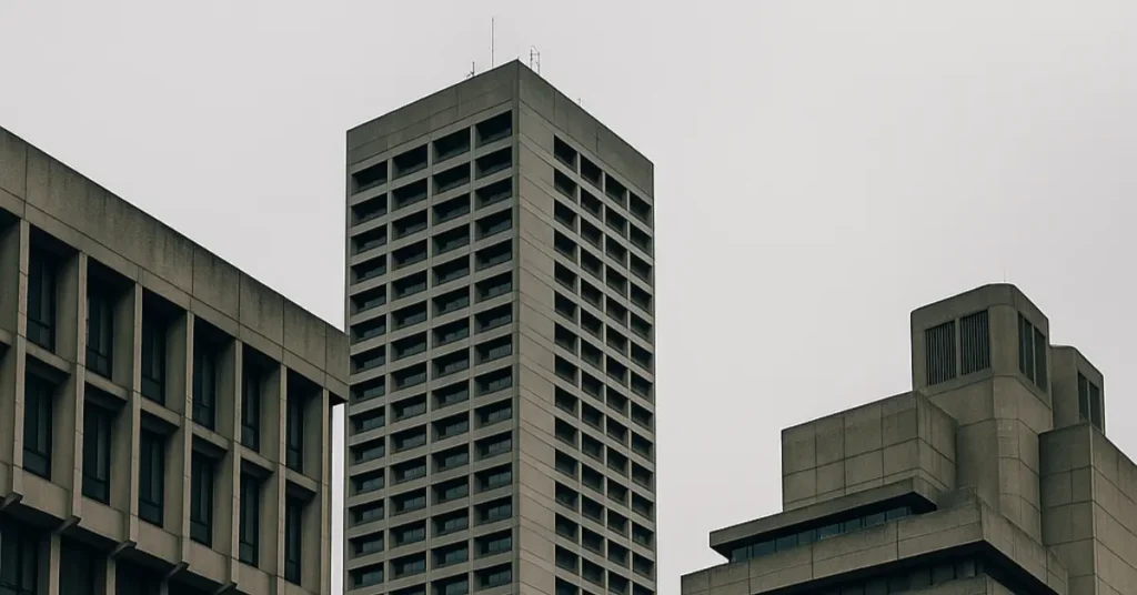 Brutalist buildings in Prague
