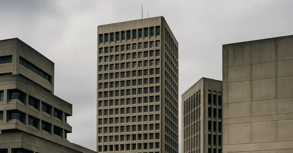 Brutalist buildings in Rome