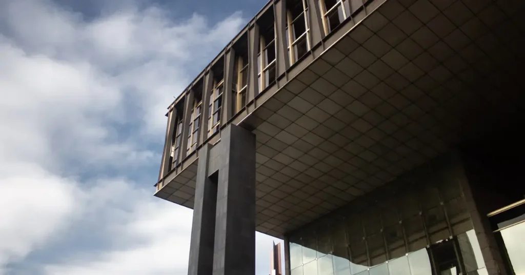 Brutalist buildings in Auckland